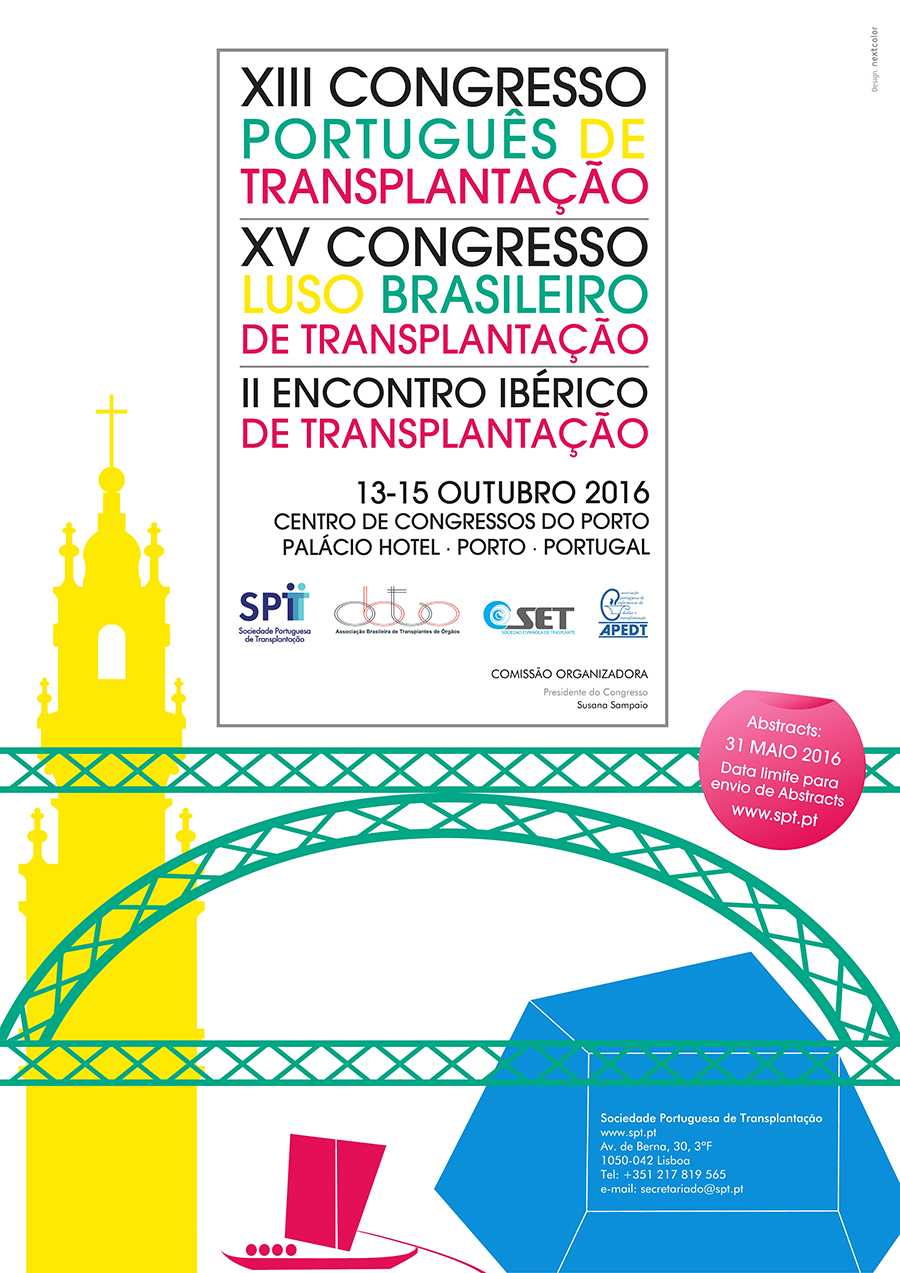 CLB2016 – XIII Congresso Português de Transplantação| XV Congresso Luso Brasileiro de Transplantação | II Encontro Ibérico de Transplantação
